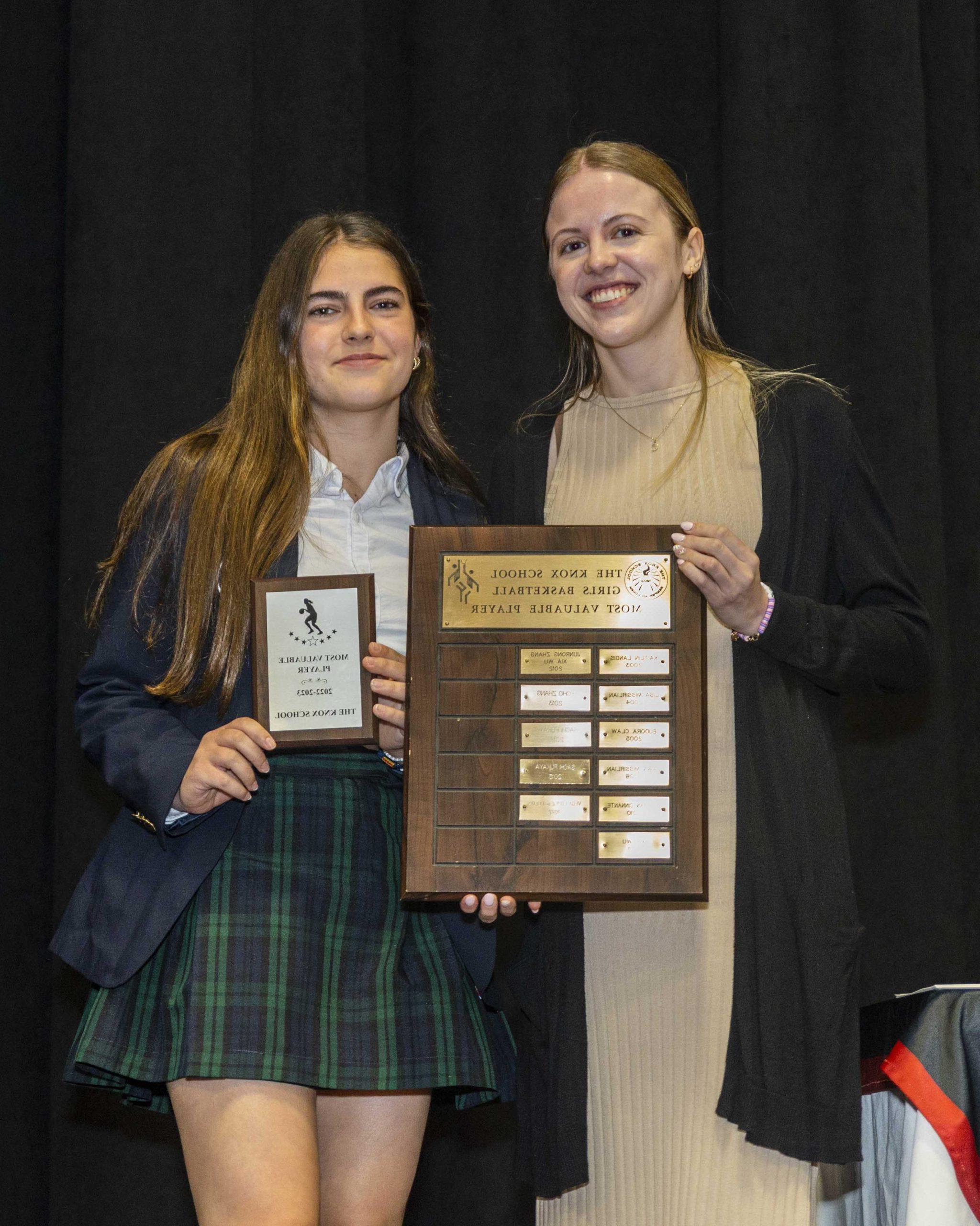 Knox Girls Basketball Athletic Awards